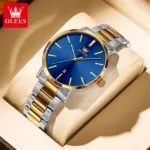 Olevs 701 Silver Color Analog Watch For Men