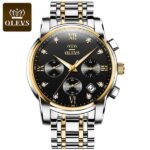 OLEVS 2858 Watch For Men Gold black