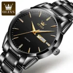 OLEVS 6898 Quartz Watch For Men Black