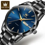 OLEVS 6898 Quartz Watch For Men Black Blue