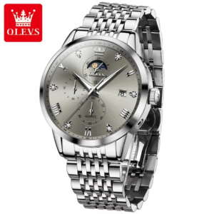Olevs 2925 Stainless Steel Chronograph Wrist Watch For Men
