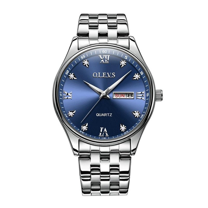 Olevs 5570 Stainless Steel Analoge Wrist Watch For Men