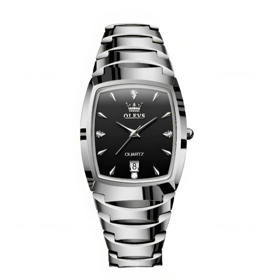 Olevs 7006G Tungsten Steel Analoge Wrist Watch For Men