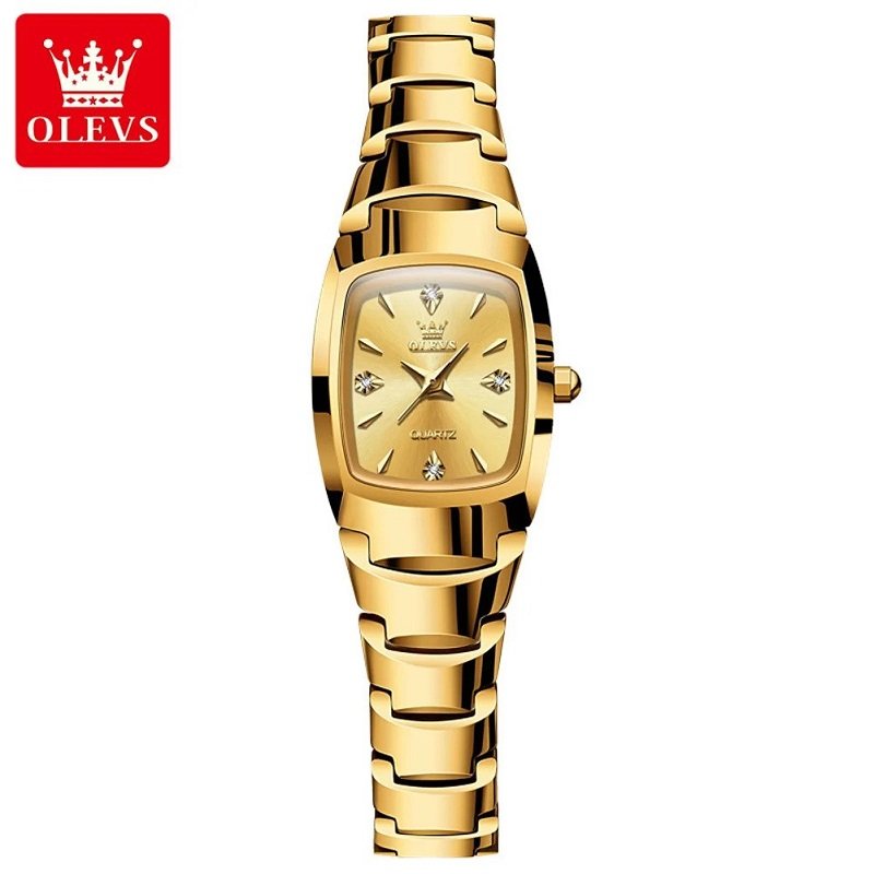 Olevs 7006L Tungsten Steel Analog Wrist Watch For Women