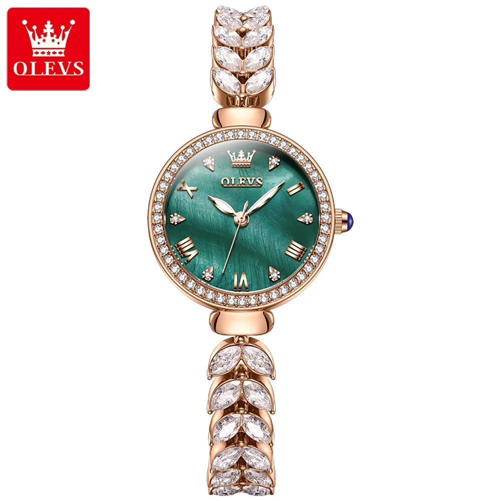 Olevs 9971 Stainless Steel Analog Wrist Watch For Women