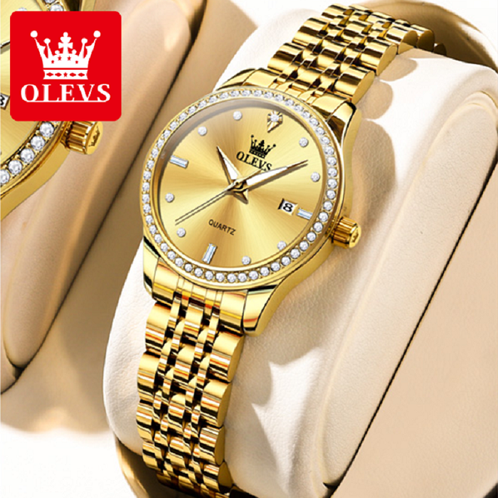 Olevs 3625L Stainless Steel Analog Wrist Watch For Women