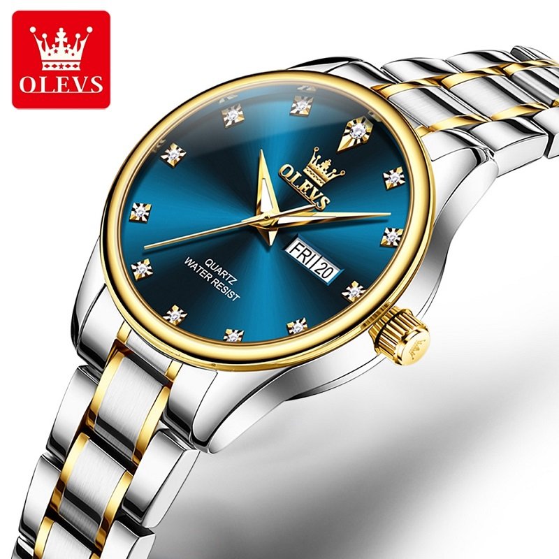 Olevs 3612L Stainless Steel Analog Wrist Watch For Women