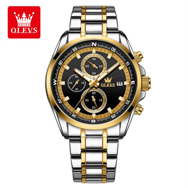 Olevs TY713 Stainless Steel Chronograph Wrist Watch For Men